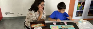 Children exploring learning