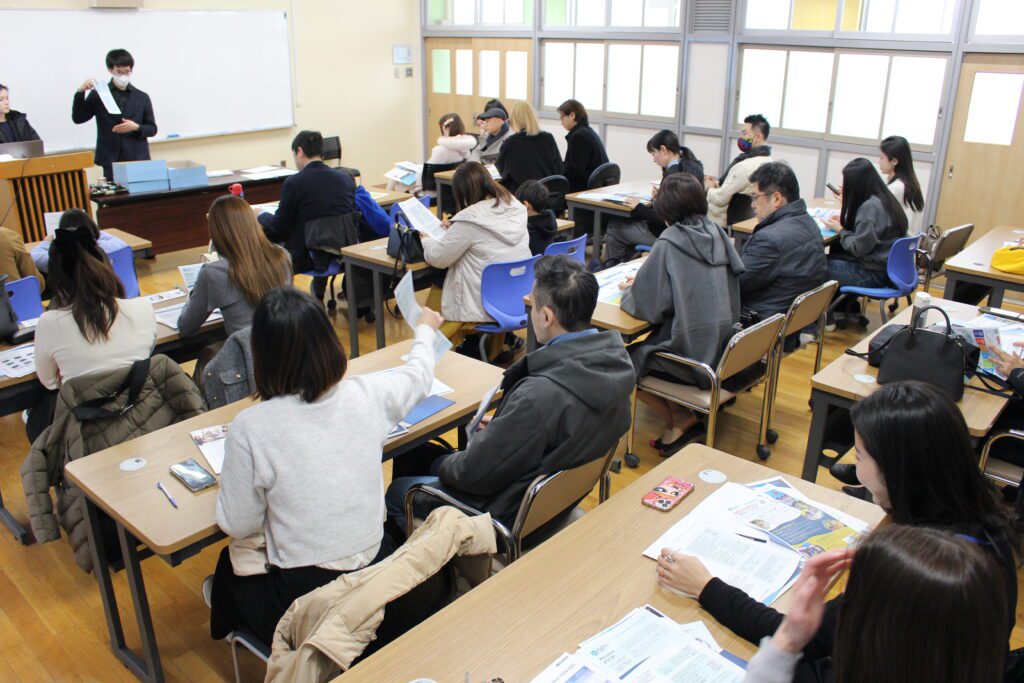 Project-based learning experience event at OWIS Osaka, lead by the admissions team