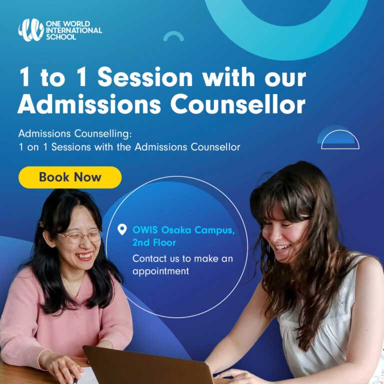 1/1 session with OWIS Osaka Admissions counsellor