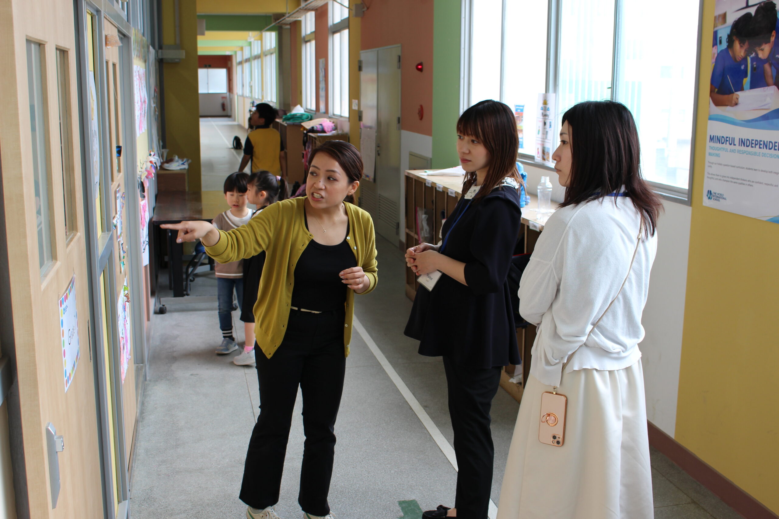 OWIS Admissions counsellors giving a school tour