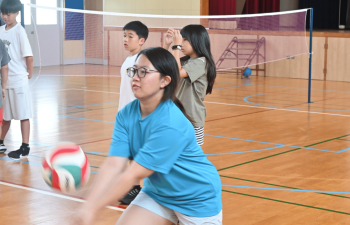 Volley ball At OWIS Camp