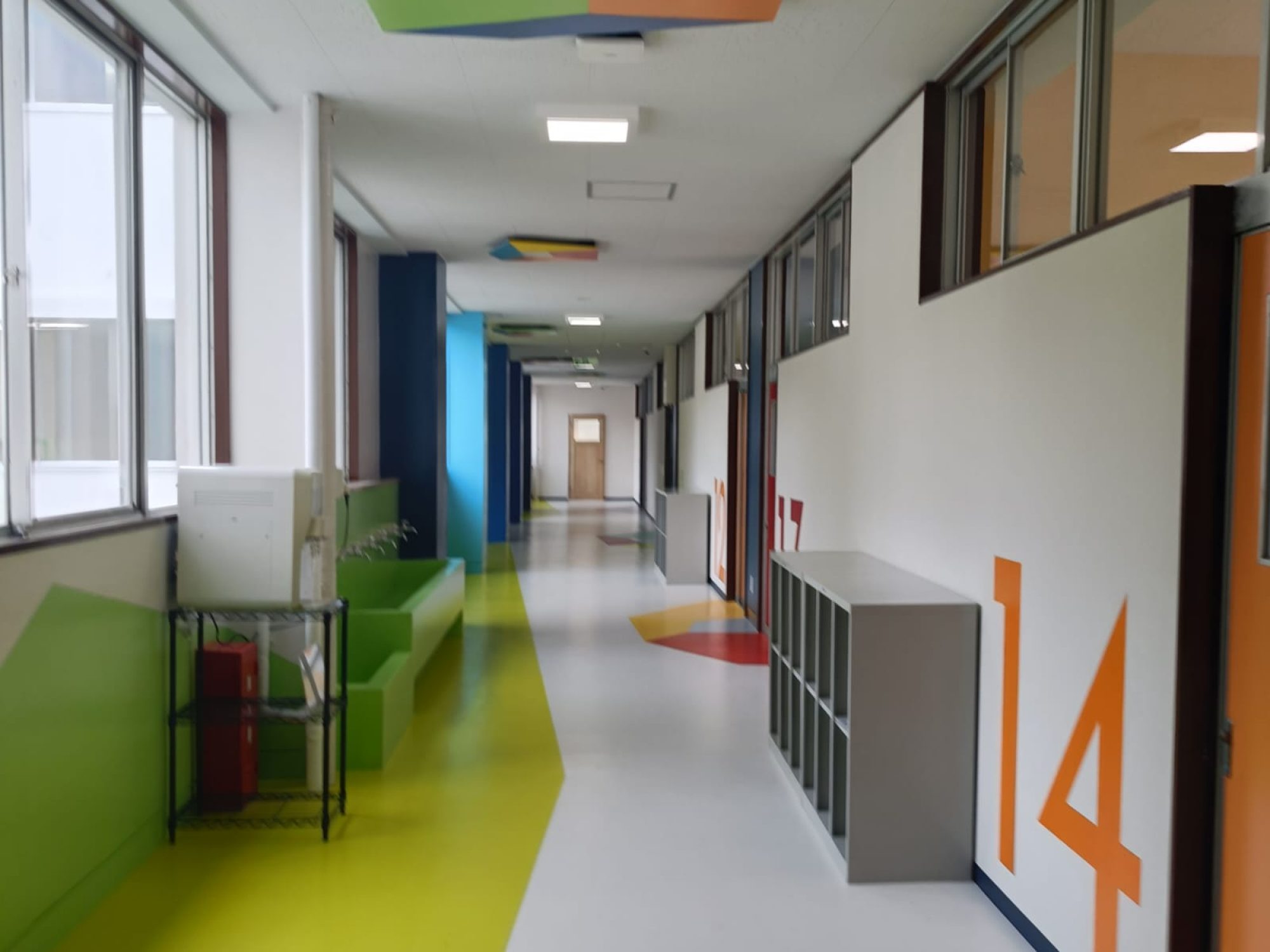 One World International School Tsukuba (OWIS Tsukuba) corridor & campus One World International School Tsukuba (OWIS Tsukuba) corridor & campus
