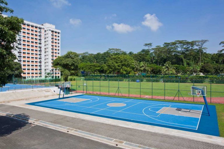 Spacious outdoor play areas for Primary School and Secondary School students.