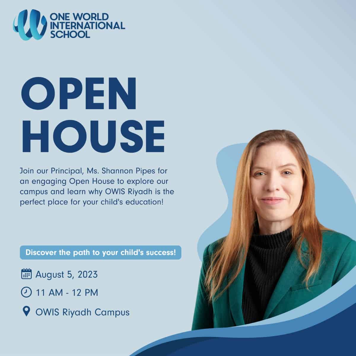 One World International School, Riyadh - Open House with Principal