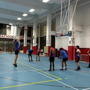 One World International School Nanyang basketball team in action