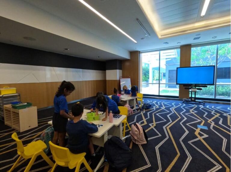 Digitally-enabled, spacious learning spaces that have been planned for inquiry and collaboration.