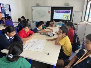Students gathered for Tutor Time at OWIS Nanyang Secondary School