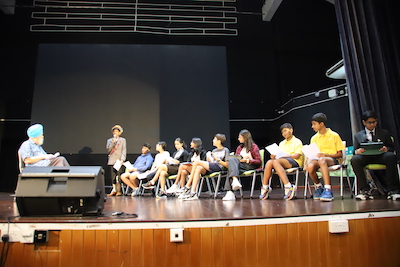 Dr Kirpal Singh at OWIS Assembly for Book Week | International School in Singapore
