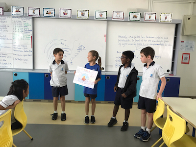 Snapshot showcasing OWIS Nanyang Primary students' involvement in IBPYP, emphasizing their exploration of natural disasters on Earth as part of the "How the world works" theme within the curriculum | Leading international school in Singapore
