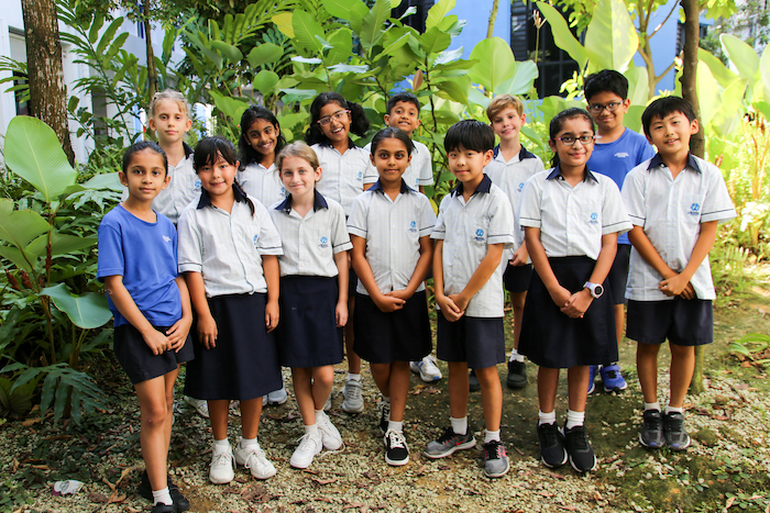 Primary school in Singapore students in the OWIS Student Council
