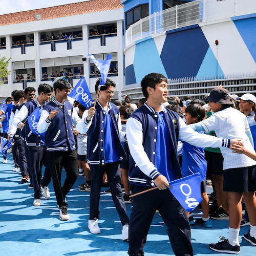OWIS Nanyang IB Diploma Program graduates celebrating