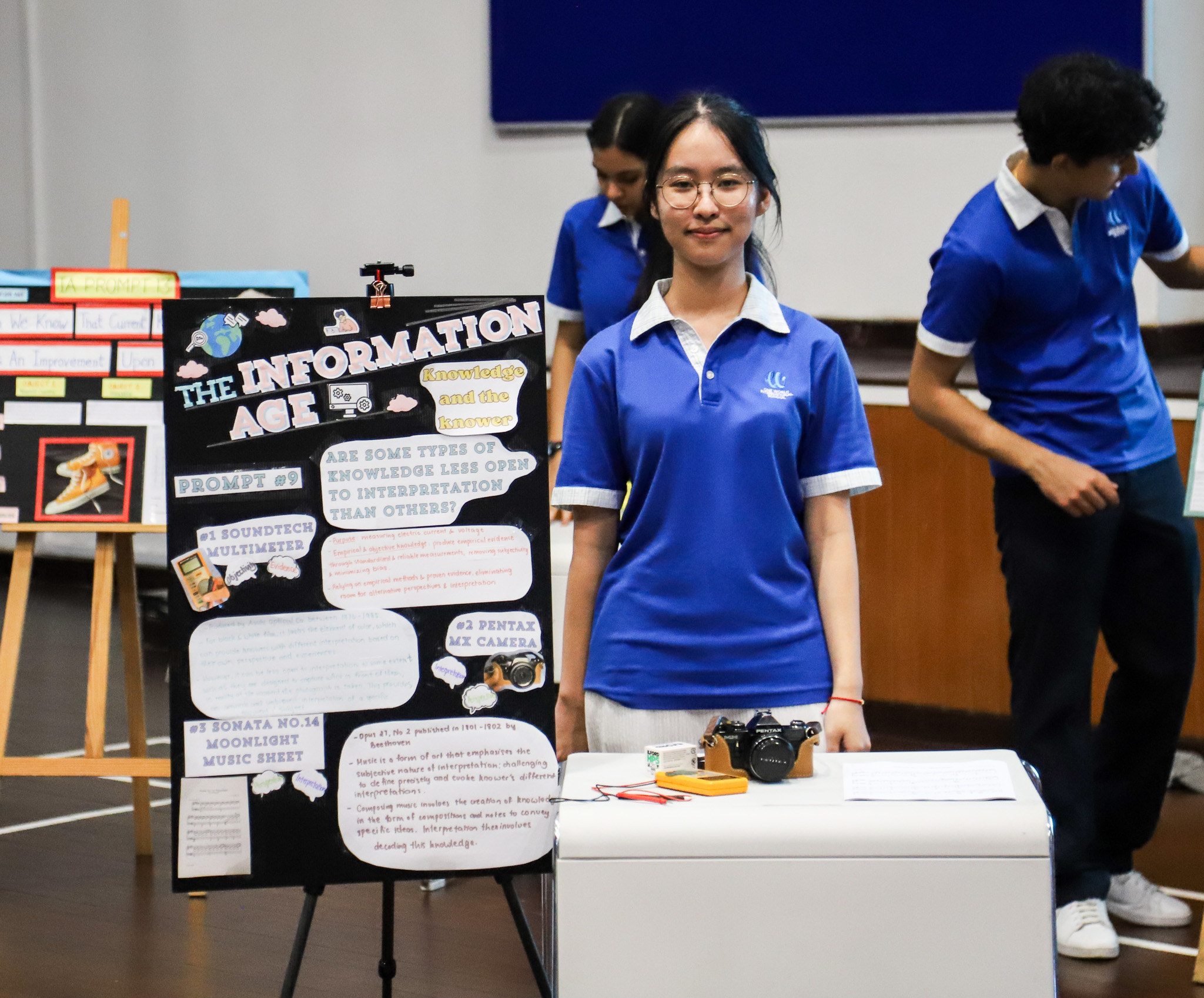 OWIS Nanyang, leading international school in Singapore offering IB Diploma Programme | Theory of Knowledge Exhibition | Student Presentation