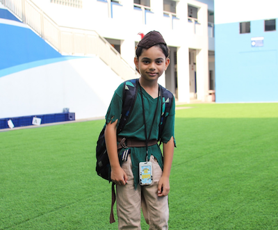 OWIS student dressed as Peter Pan