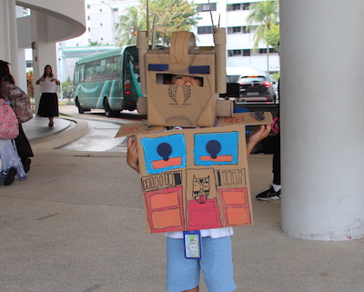 Student dressed up for book day at OWIS