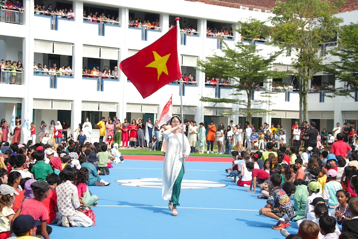 OWIS Nanyang International Day Vietnamese Student with Flag | International School in Singapore
